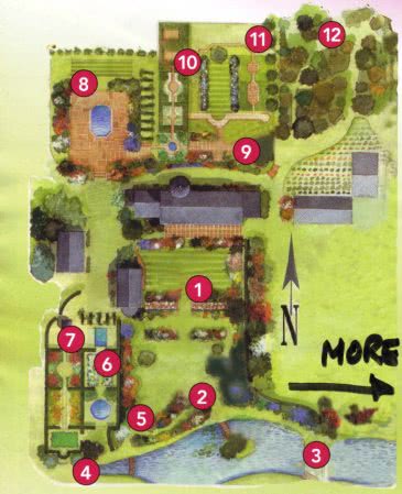 Plan of La Pellerine Jardins